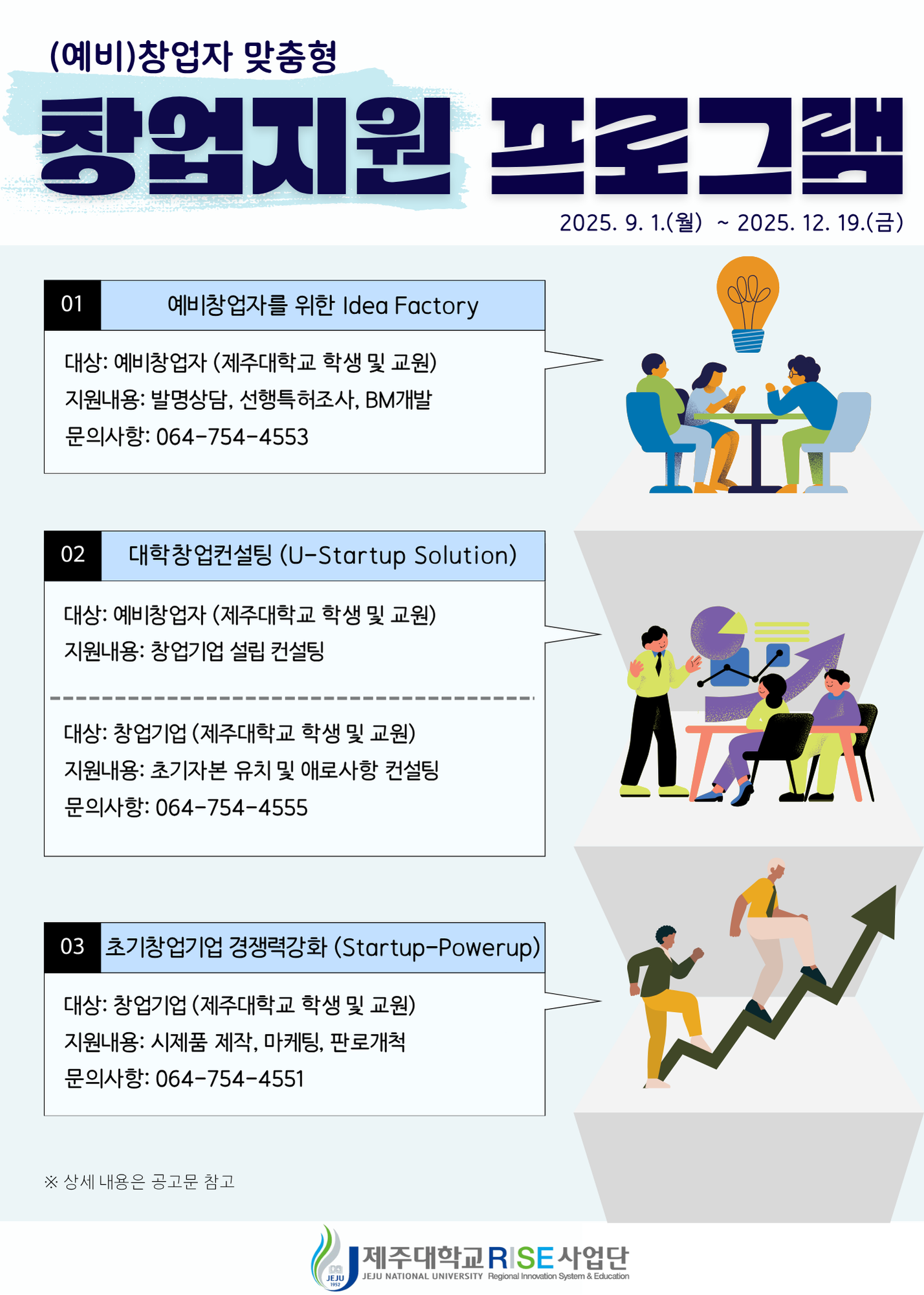 [제주대학교 RISE사업단] (예비)창업자 맞춤형 창업지원 프로그램 홍보 안내